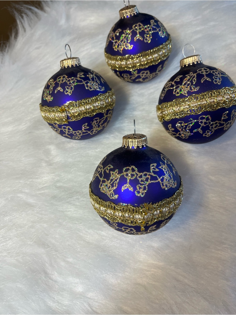Christmas by Krebs Royal Purple and Gold Ornaments
